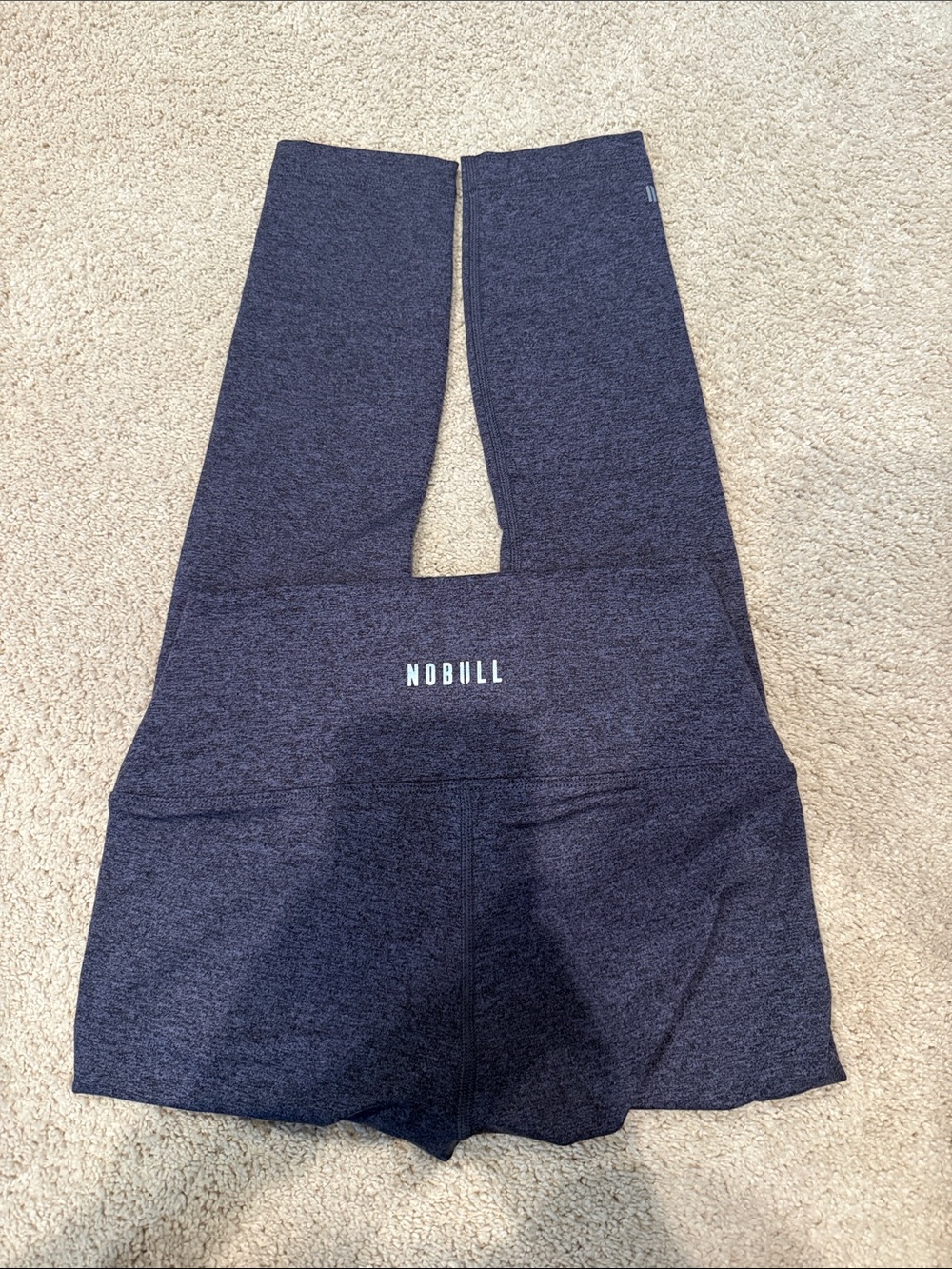 NOBULL Womens Dark Purple Seamless Performance Leggings